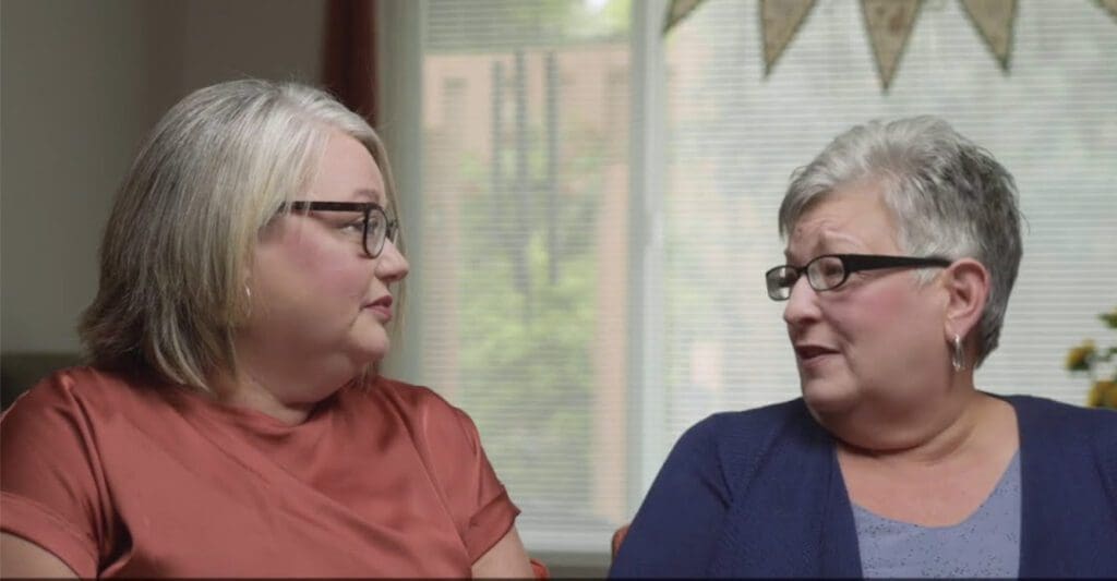 Charter Senior Living of Hasmer Lake Video Thumbnail Senior Living Resident and Daughter looking at each other